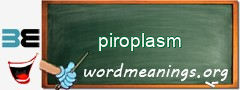 WordMeaning blackboard for piroplasm